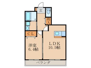 フレーヴァー七瀬川の物件間取画像